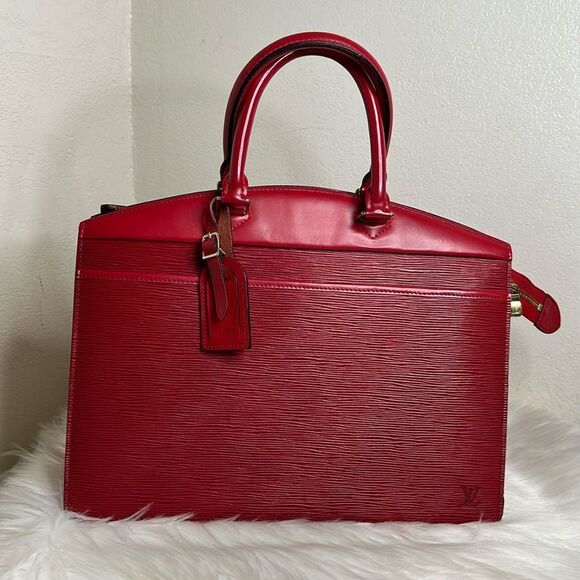 💯Authentic LOUIS VUITTON Epi Riviera Hand Bag Red🍀 - Picture 14 of 14